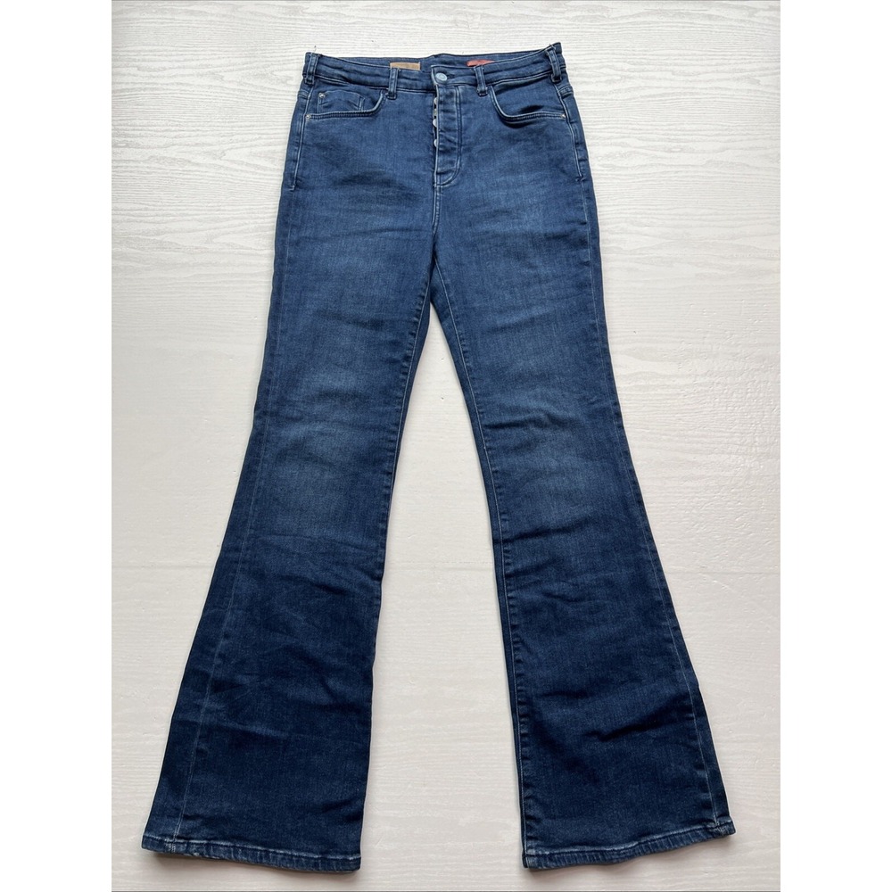 Pilcro Icon Flare Jeans Button Fly Full Length Womens 29